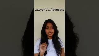 Wanna know the difference between A Lawyer and An Advocate shorts [upl. by Jo-Ann125]