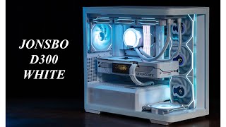 JONSBO D300 WHITE iGame 4090 Gaming Pc Build [upl. by Amme]