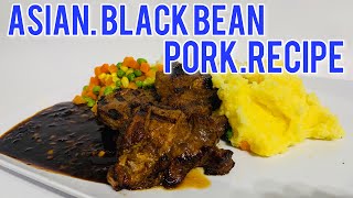 WEBER BABY Q Pork Steaks amp Asian Black Bean Sauce RecipeHow To On Weber Grill [upl. by Engleman932]