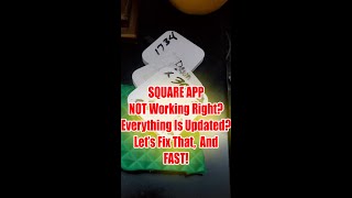 Square App Not Working Right Square Credit Card Problem SOLVED [upl. by Slohcin37]