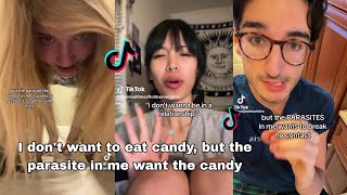 I dont want to eat candy but the parasite in me want the candy  TikTok Compilation [upl. by Mundy]