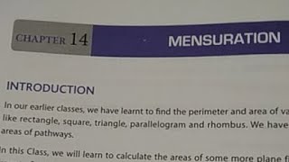 MENSURATION CHAPTER 14 class 8 DAV maths [upl. by Rogerg]