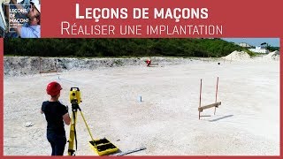 Les bons gestes en maçonnerie  Réaliser une implantation [upl. by Mazonson]