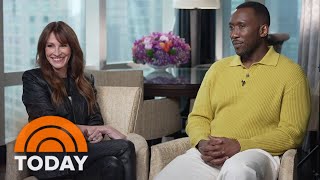 Julia Roberts Mahershala Ali talk new Netflix thriller parenting [upl. by Weyermann]