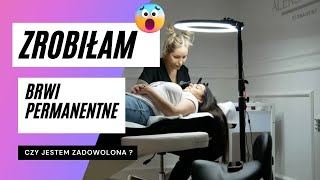 VLOG ZROBIŁAM BRWI PERMANENTNE \ Klaudusiaa [upl. by Serilda]