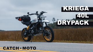 Kriega 40L Drypack Install  Ducati Scrambler Desert Sled [upl. by Lean748]