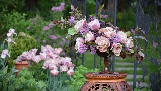 Late April Garden Tour  Cut Flower Arrangement Garden Tour [upl. by Cavanaugh]