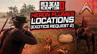 RDR2  Heron Plumes Locations Exotics Request 2 [upl. by Ogires]