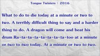 Tongue Twisters  278 [upl. by Orel]