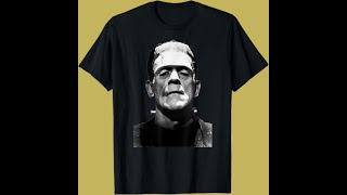 Classic Halloween Monster Horror Movie Frankenstein Monster T Shirt [upl. by Silyhp]