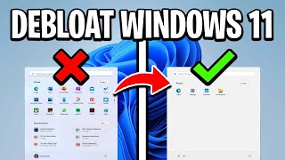 How To DEBLOAT Windows 11 FPS BOOST [upl. by Hattie]