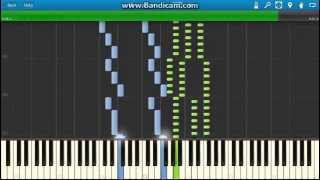 JIvanoviciDonauwellen Walzer Waves of the Danube Waltz piano Synthesia [upl. by Cohberg]