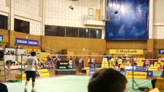 Selangor Badminton Open 2012 3  WS D1 R1 Julia Wong Vs Ng Sin Er [upl. by Nedroj]