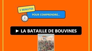 ⏱️ 3 MINUTES POUR COMPRENDRE  La bataille de Bouvines ⚔️ [upl. by Sirrad]