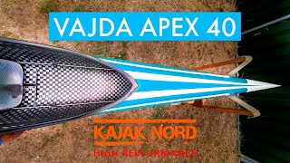 Kajak fahren das schnelle Kajak VAJDA ApeX 40 Rennkajak Masterklasse [upl. by Pauiie]