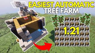 BEST AUTOMATIC TREE Farm for Minecraft Bedrock 121 [upl. by Ignacius]