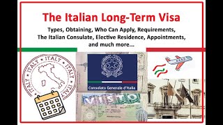 Italy Long Term Visas [upl. by Everara]