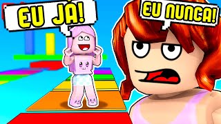 Roblox  DESAFIO do EU NUNCA EU JÁ [upl. by Cotter515]