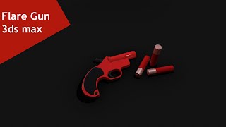 Modeling Flare Gun 3ds max tutorial part  1 [upl. by Lemay]