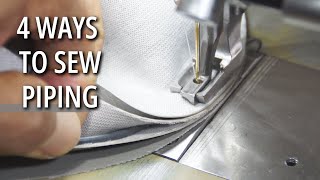 How to Sew PipingWelting  Car Upholstery Basics [upl. by Barnabe]