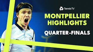 Rune Bublik AugerAliassime Coric amp More Feature  Montpellier 2024 QuarterFinal Highlights [upl. by Standford]