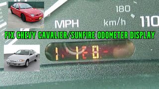 fix 2001 Chevy Cavalier odometer display fix scrambled display [upl. by Dawes504]