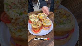 BURGERIZZA 🥵😍 burger pizza burgerpizza shorts [upl. by Pelagias]