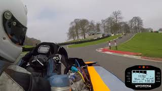 Cadwell Park Race 2 April 2018 Sam Moss 31 125 Open Superkart [upl. by Lindley]