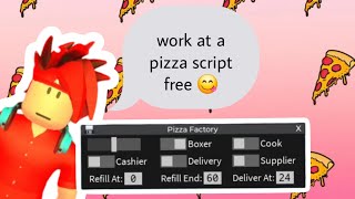 Roblox  work at a pizza 🍕 Pizza Factory script 2024 [upl. by Maryrose]