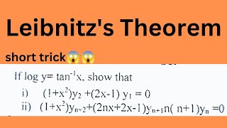 Lec2 Leibnitzs Theorem in details with important examplescalculus [upl. by Coreen]