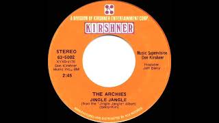 1970 HITS ARCHIVE Jingle Jangle  Archies stereo 45 [upl. by Enilec]