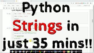 All about Python Strings in just 15 minutes [upl. by Aelam990]