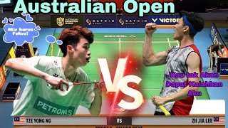 Wow That Was Suprise ‼️Lee Zii jiaMAS Vs Ng Tze YongMAS  Australian Open [upl. by Edora]