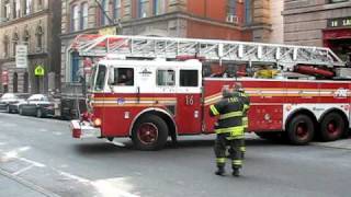 FDNY Engine 39  Ladder 16 Manhattan [upl. by Areek]