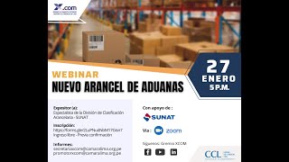 WEBINAR Nuevo Arancel de Aduanas 2022 [upl. by Ellata]