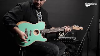 Fender Acoustasonic Player Telecaster SFM  TV Guitar Center [upl. by Aynos]