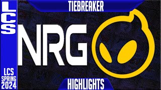 NRG vs DIG Highlights  LCS Spring 2024 TIEBREAKERS  NRG Esports vs Dignitas [upl. by Humble]