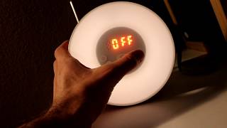 Amir Sunrise Simulation Alarm Clock Wake Up Light Review [upl. by Ammadas]