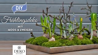 DIY wunderschöne Osterdeko mit Moos amp Zweigen How to Deko Kitchen [upl. by Nebur]