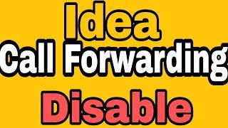 How To Disable Call Forwarding in Idea [upl. by Ellord203]