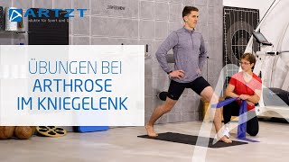 Training bei Arthrose im Knie  9 Übungen gegen Knieschmerzen  ARTZT [upl. by Wack]