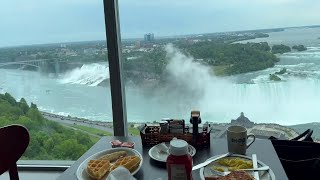 IHOP Fallsview Tower Hotel Niagara Falls Canada  IHOP Restaurant with the Best View Ever [upl. by Gnirol]