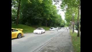 Porsche traffic jam  997 GT3  965 Turbo and lots more [upl. by Gamaliel]