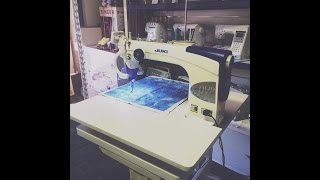 Juki TL2200 QVP Sit Down Long Arm Quilting Machine Demonstration [upl. by Anselme898]