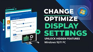 How to Change and Optimize Display Settings in Windows 1011  Unlock Hidden Display Features [upl. by Zoes939]