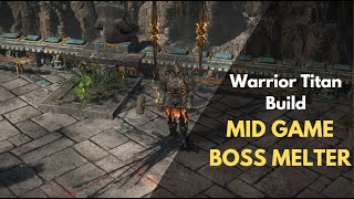 PoE 2  Titan Warrior Mid Game Build  Boss and Add Clearing Melter [upl. by Htebazila]