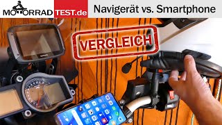 Navigieren auf dem Motorrad  Navi oder Smartphone Mit oder ohne IntercomHeadset [upl. by Edahsalof577]