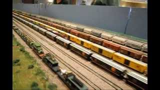 NSCALE model railroad train layout wsounds added 5 [upl. by Yleen]