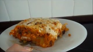 Lasaña de seitan berenjenas y puerros caramelizados [upl. by Annairb474]