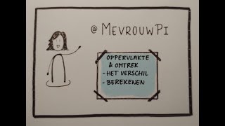 Omtrek en oppervlakte het verschil en berekenen  Wiskunde uitleg vmbo [upl. by Adnert]